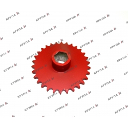 Зірочка 30Т привода камнеулавлювача з вн. шестигранником